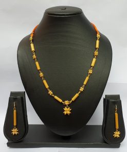 Bamboo Star N Cube Necklace