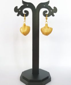 Bamboo Queen Scallop Shape Earrings