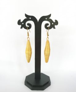 Bamboo Big Diamond Earrings